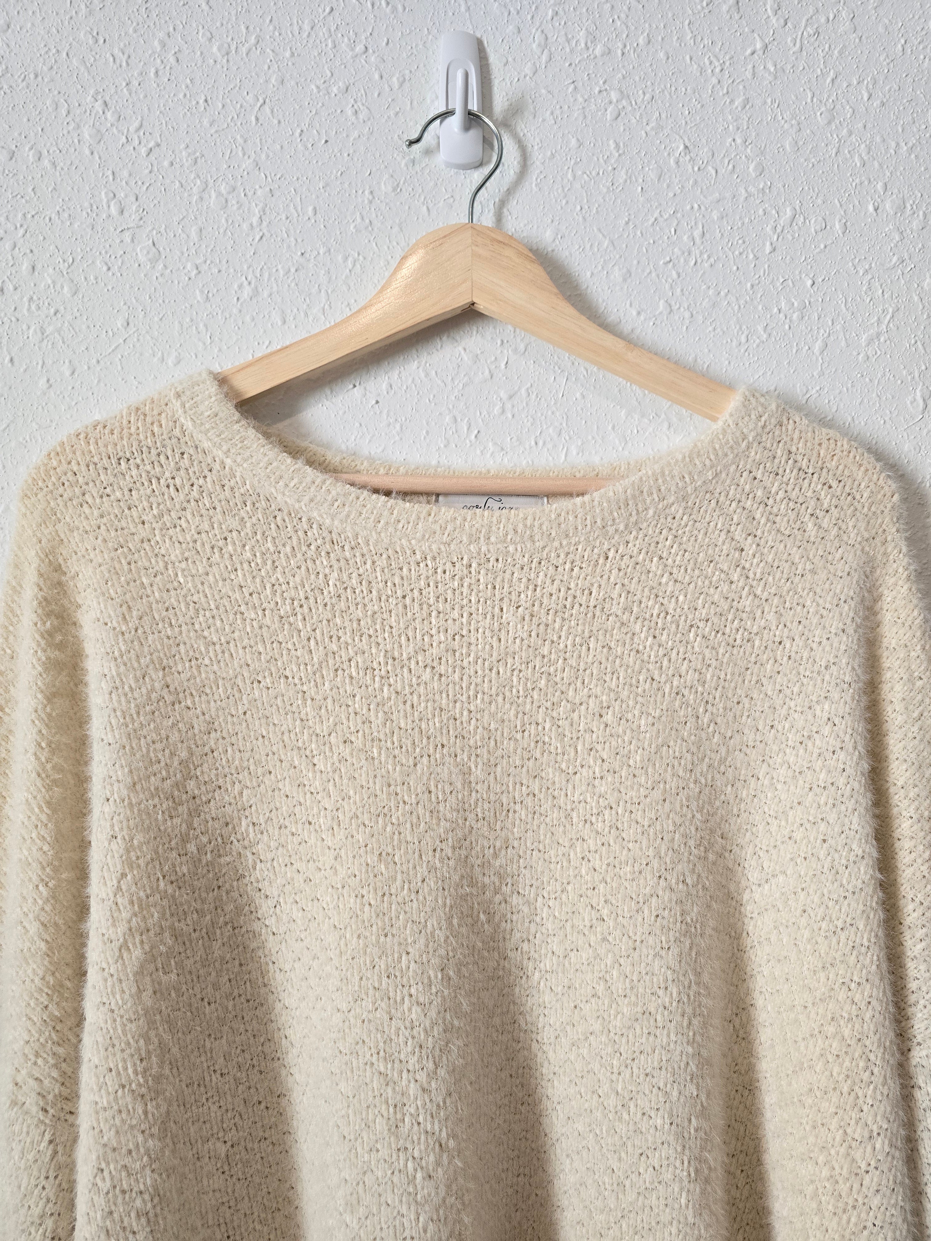 Carly Jean Cream Cozy Sweater (S)