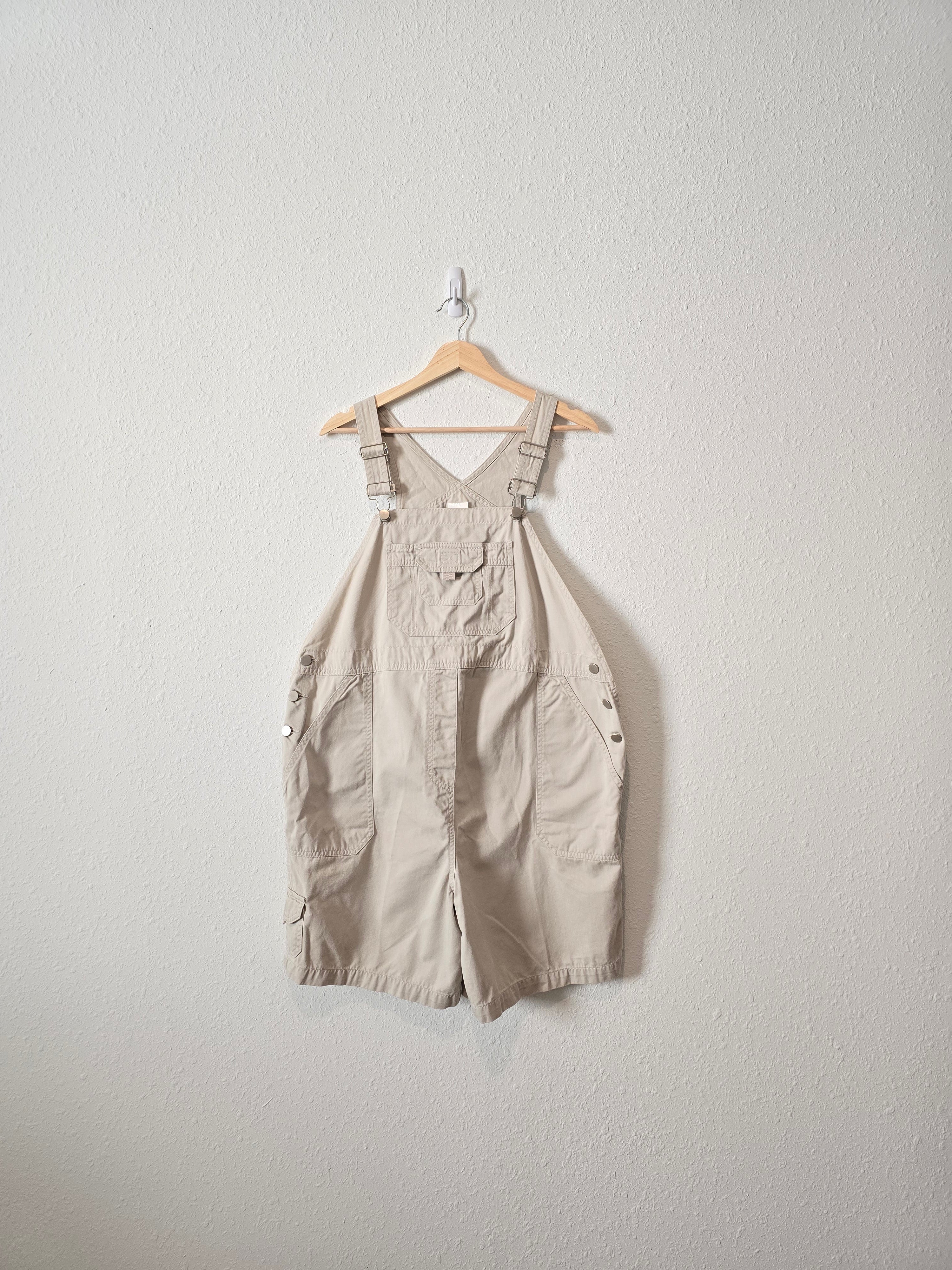 Vintage Maternity Short Overalls (M)