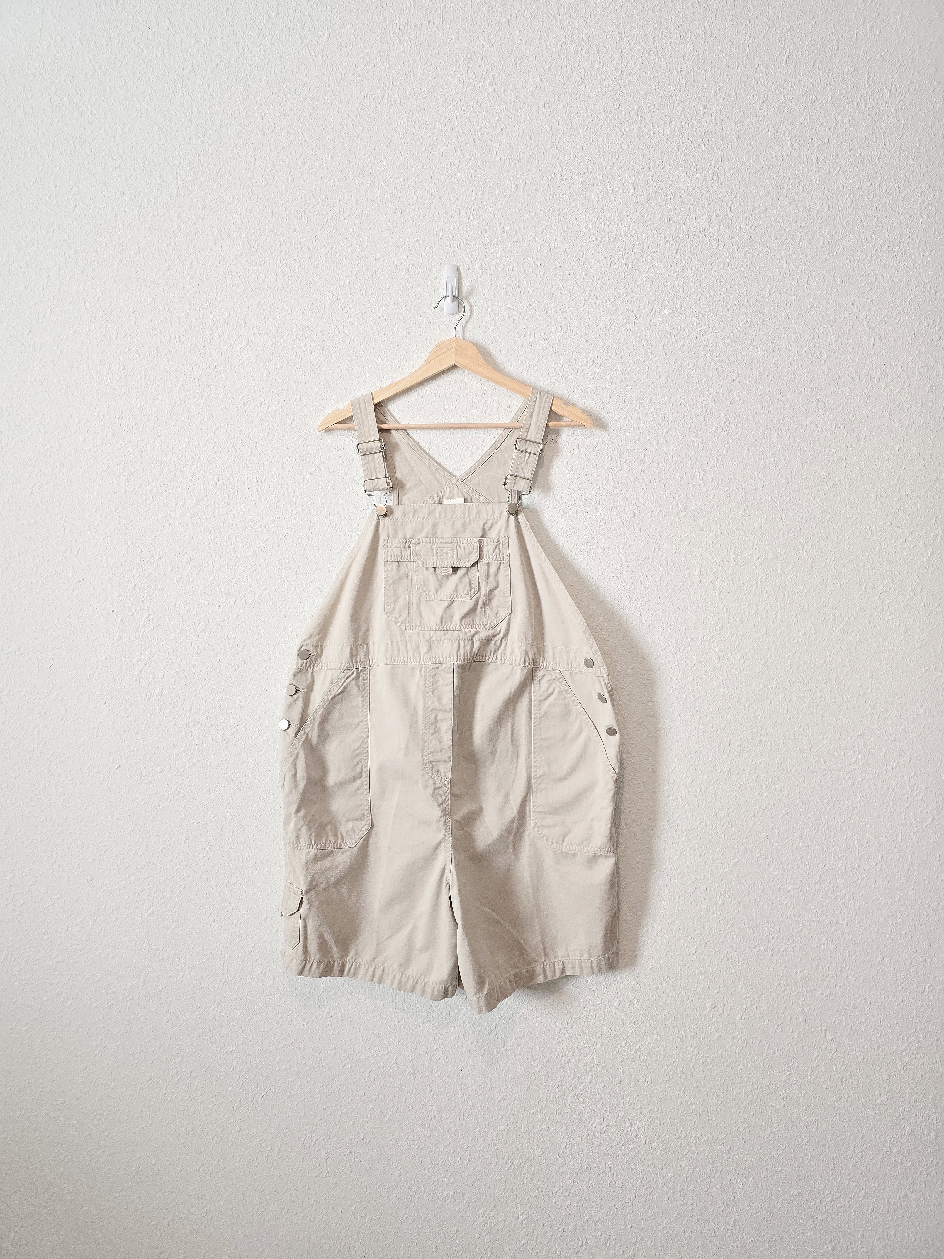 Vintage Maternity Short Overalls (M)