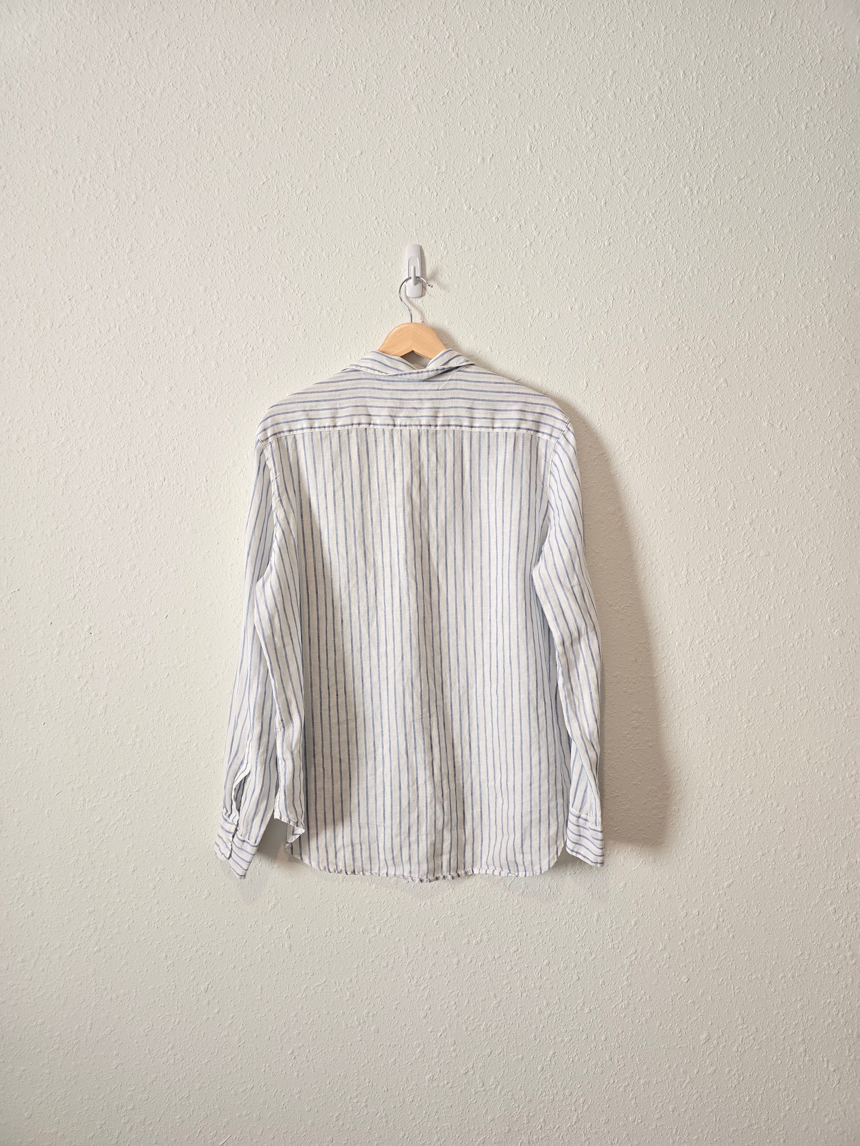 Frank & Eileen Oversized Linen Button Up (M)