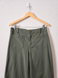 Loft Green Wide Leg Pants (6)