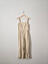 Load image into Gallery viewer, Linen Blend Wide Leg Jumpsuit (S)
