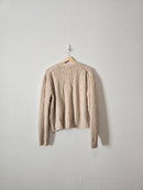 Puff Sleeve Button Up Sweater (L)