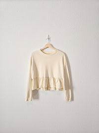 Wishlist Cream Babydoll Top (S/M)