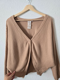 Sadie & Sage Ribbed Slouchy Top (S)