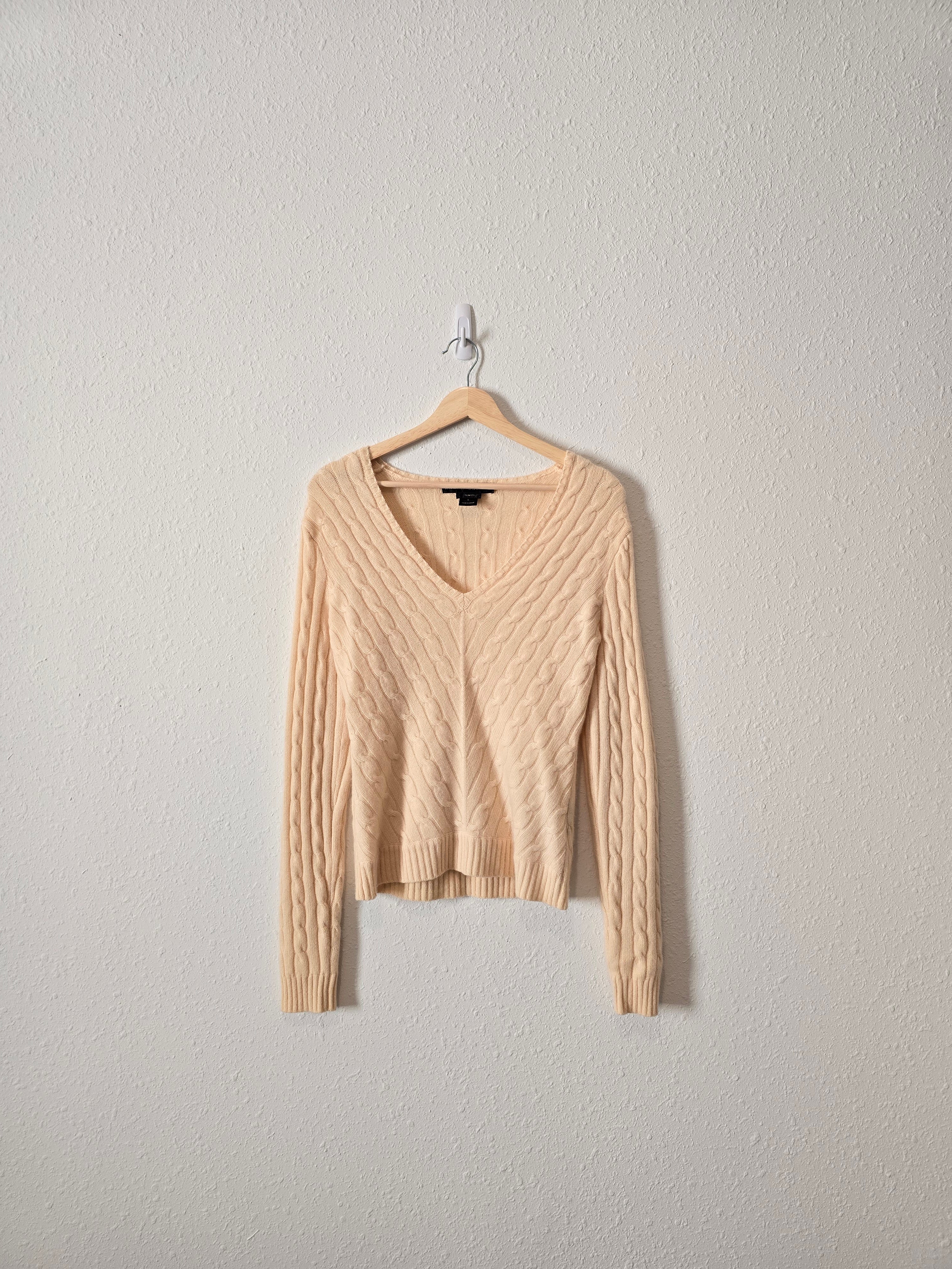 Cashmere Cable Knit Sweater (L)