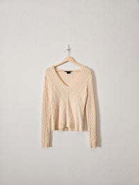 Cashmere Cable Knit Sweater (L)