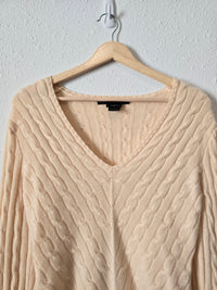 Cashmere Cable Knit Sweater (L)