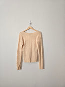 Cashmere Cable Knit Sweater (L)