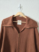 Abercrombie Brown Zip Up Sweater (L)