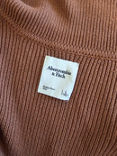 Abercrombie Brown Zip Up Sweater (L)