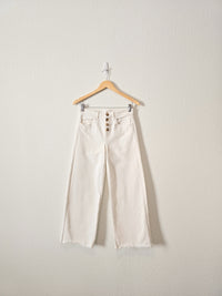 Loft White Wide Leg Jeans (25/0)