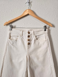 Loft White Wide Leg Jeans (25/0)