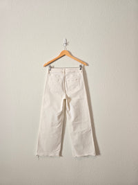 Loft White Wide Leg Jeans (25/0)