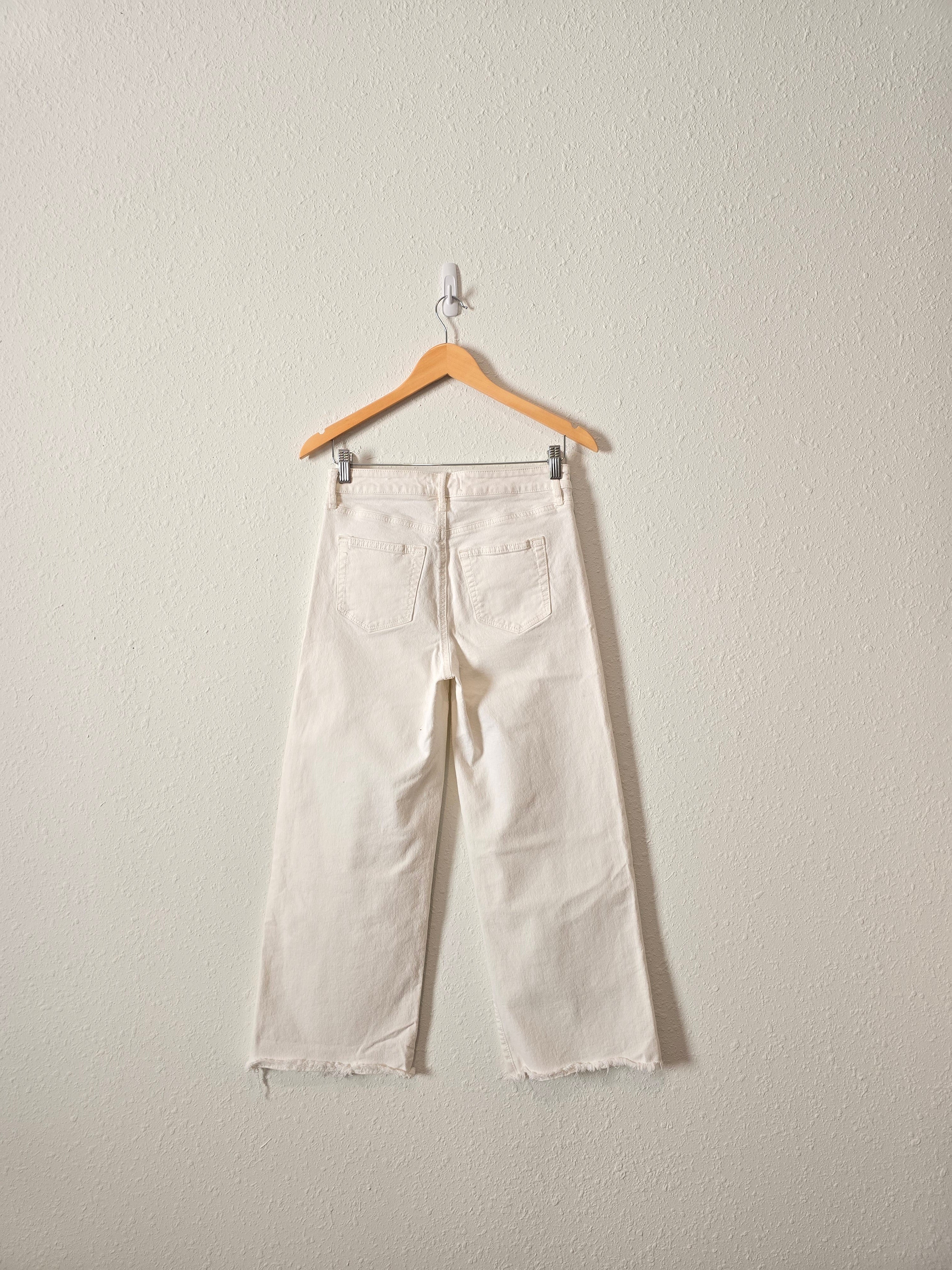 Loft White Wide Leg Jeans (25/0)