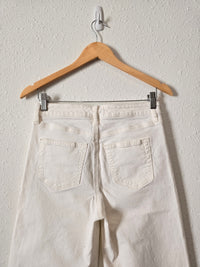 Loft White Wide Leg Jeans (25/0)