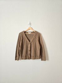 Olive Textured Knit Top (S)