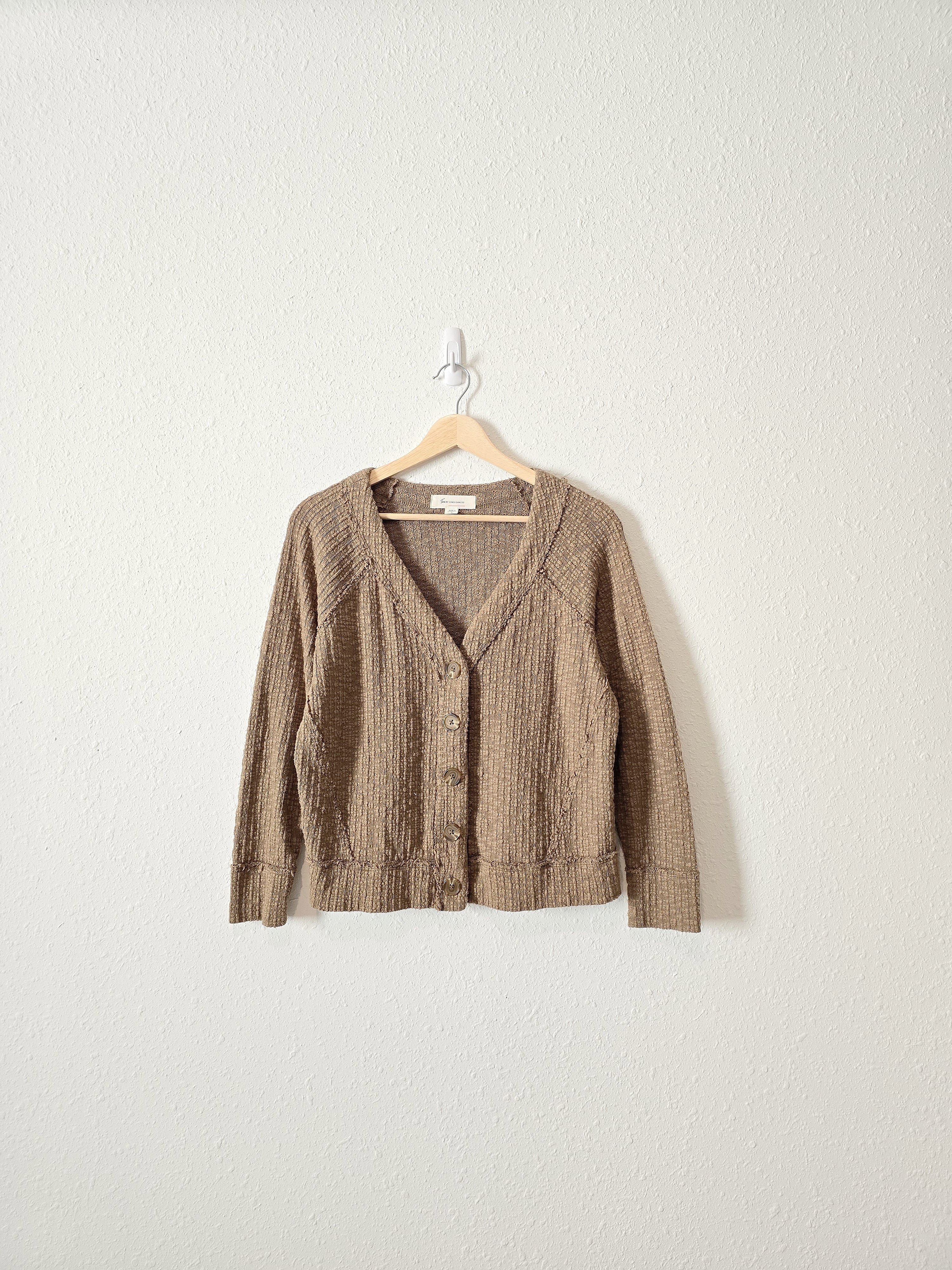 Olive Textured Knit Top (S)