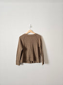 Olive Textured Knit Top (S)