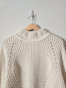 Chenille Knit Mockneck Sweater (S)