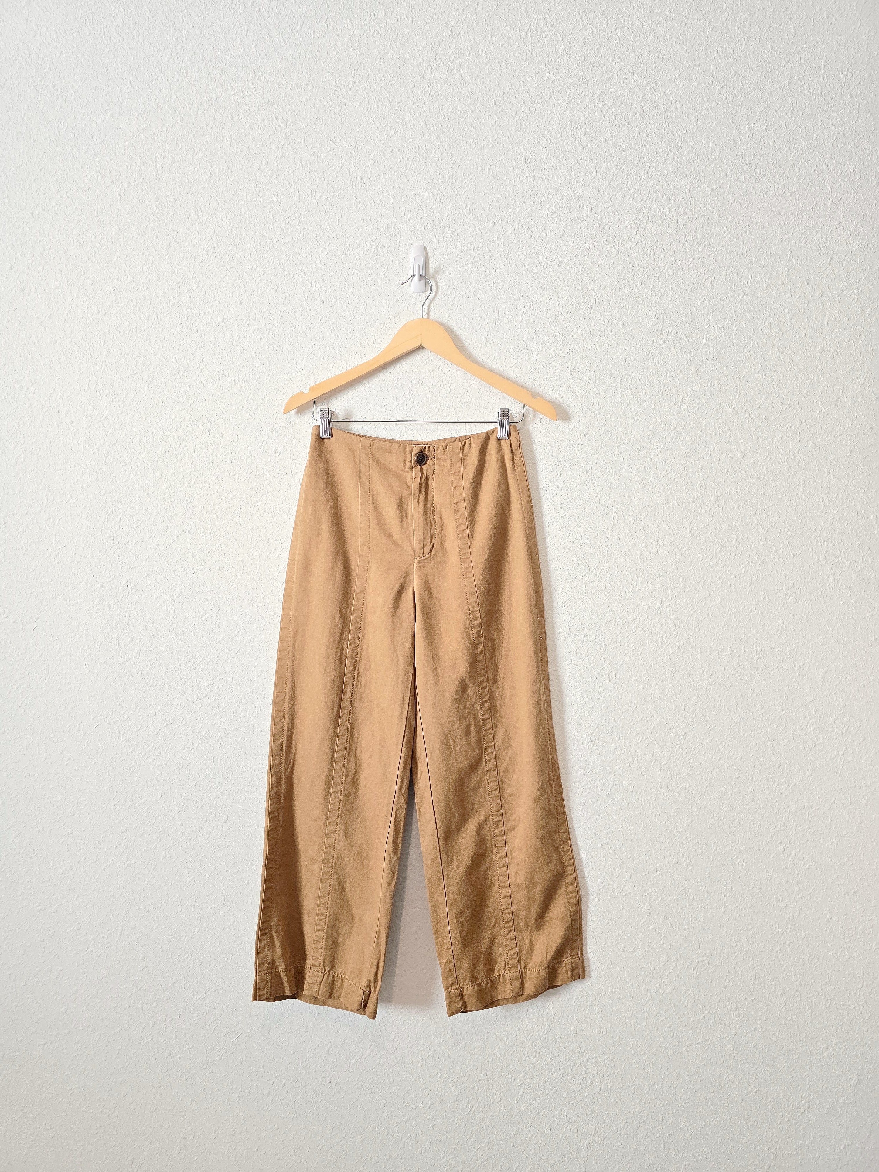 Loft Camel Wide Leg Pants (0/2)