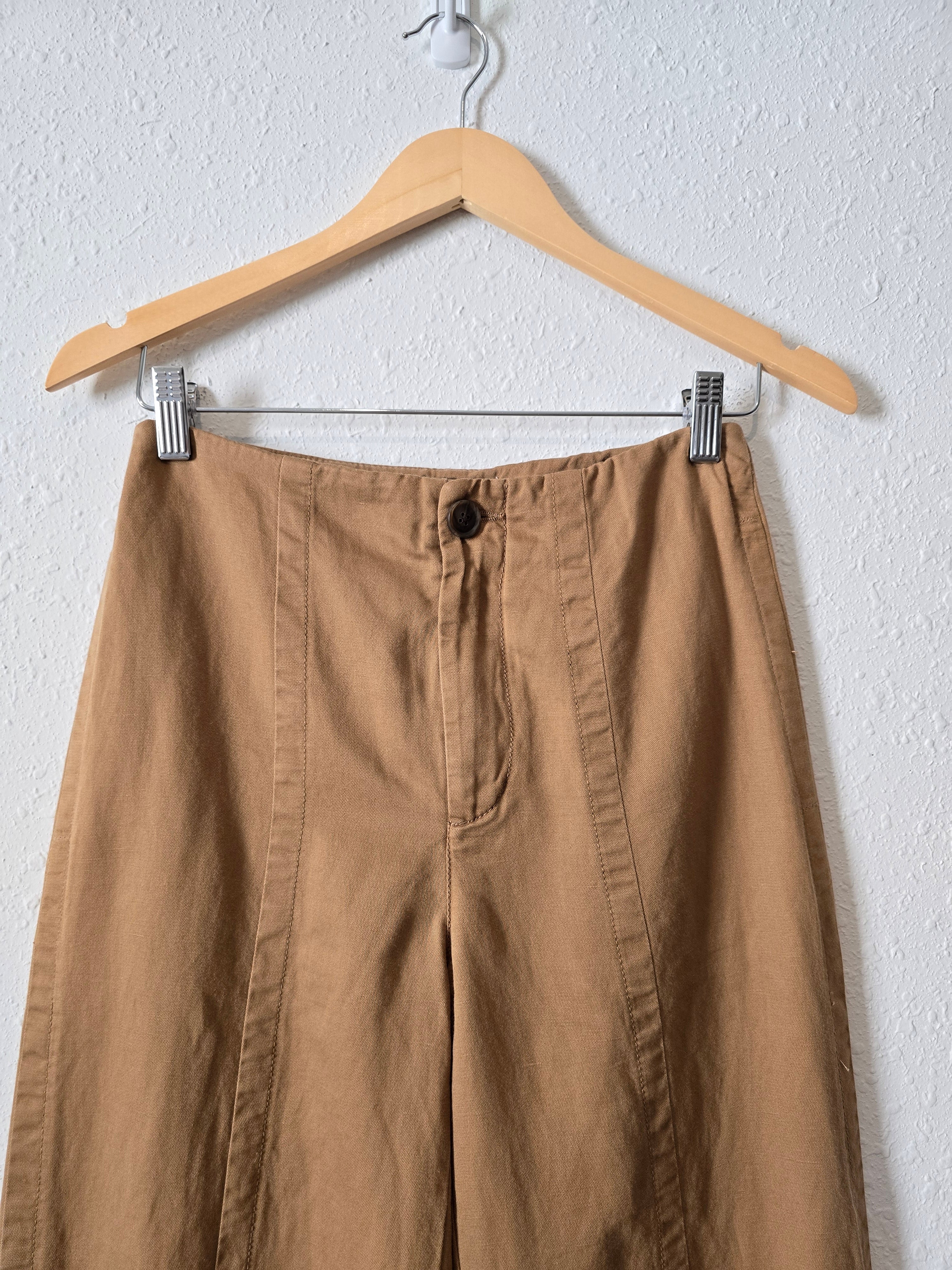 Loft Camel Wide Leg Pants (0/2)