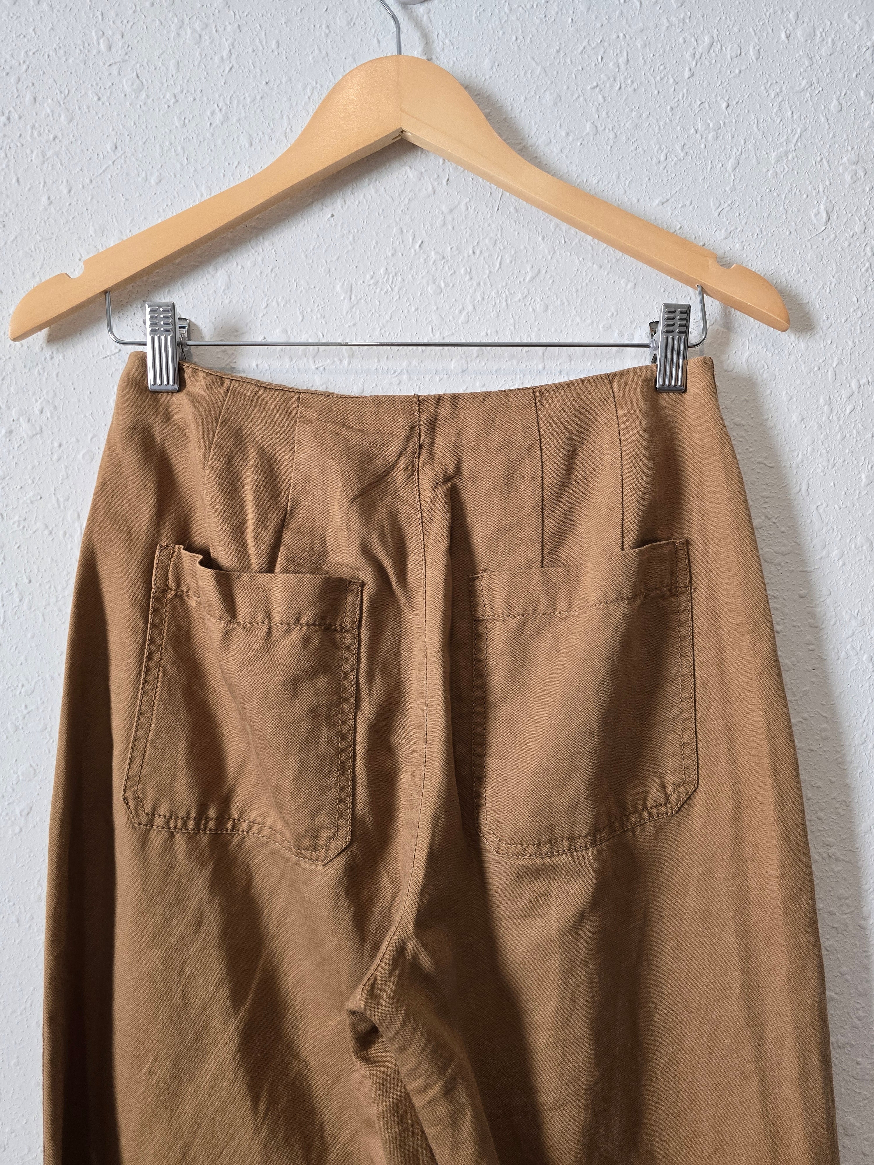 Loft Camel Wide Leg Pants (0/2)