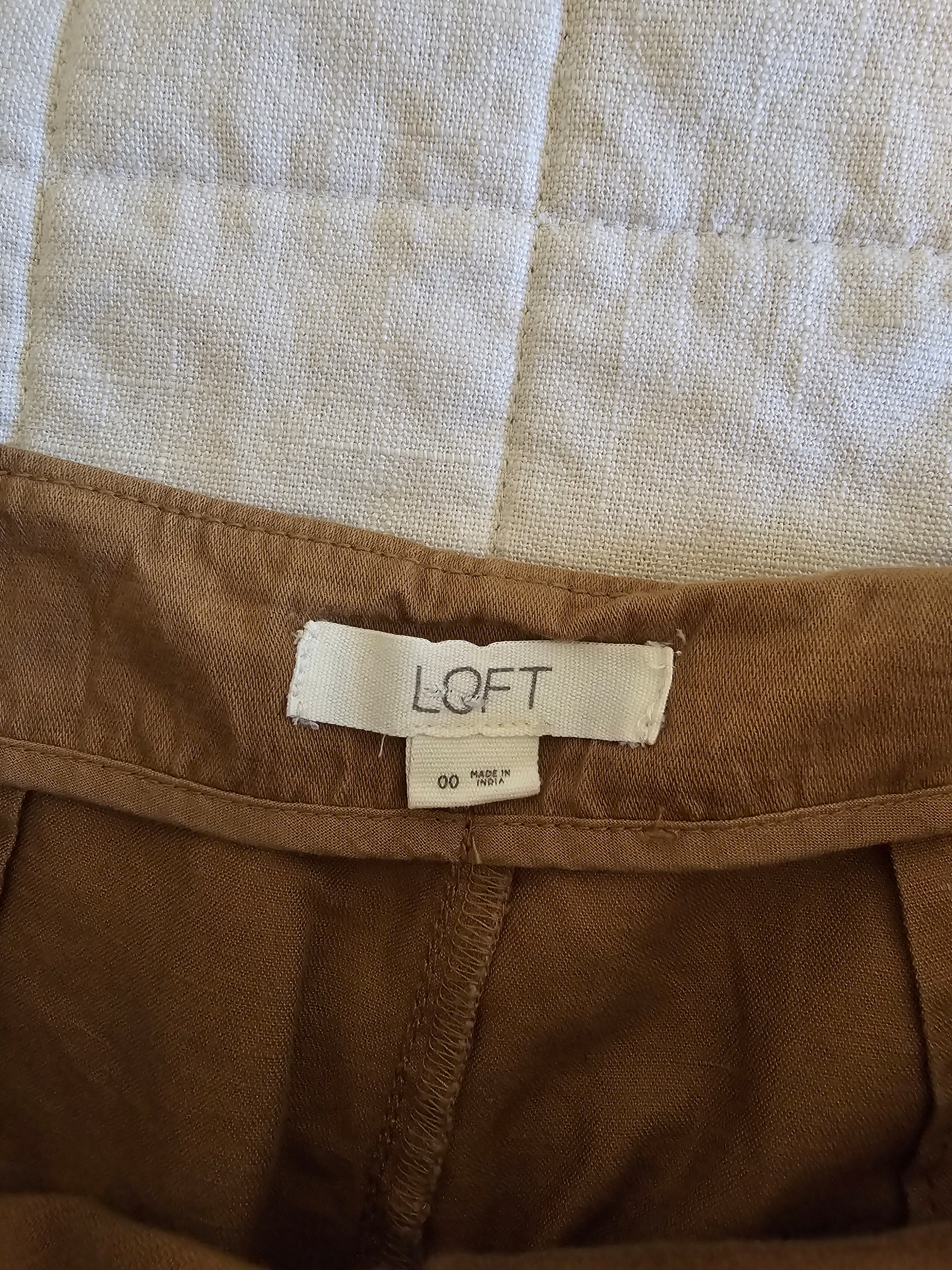 Loft Camel Wide Leg Pants (0/2)