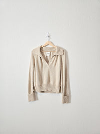 Abercrombie Collared Rib Sweater (M)