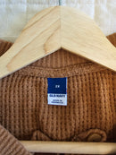 Waffle Knit Henley Sweater (2X)