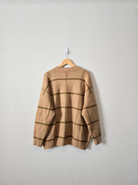 Oversized Checkered Cardigan (XL)