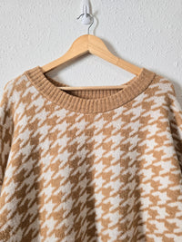 Cozy Houndstooth Sweater (3X)