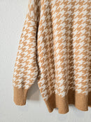 Cozy Houndstooth Sweater (3X)