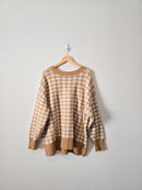 Cozy Houndstooth Sweater (3X)