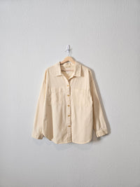 Thread & Supply Ecru Button Up (L)