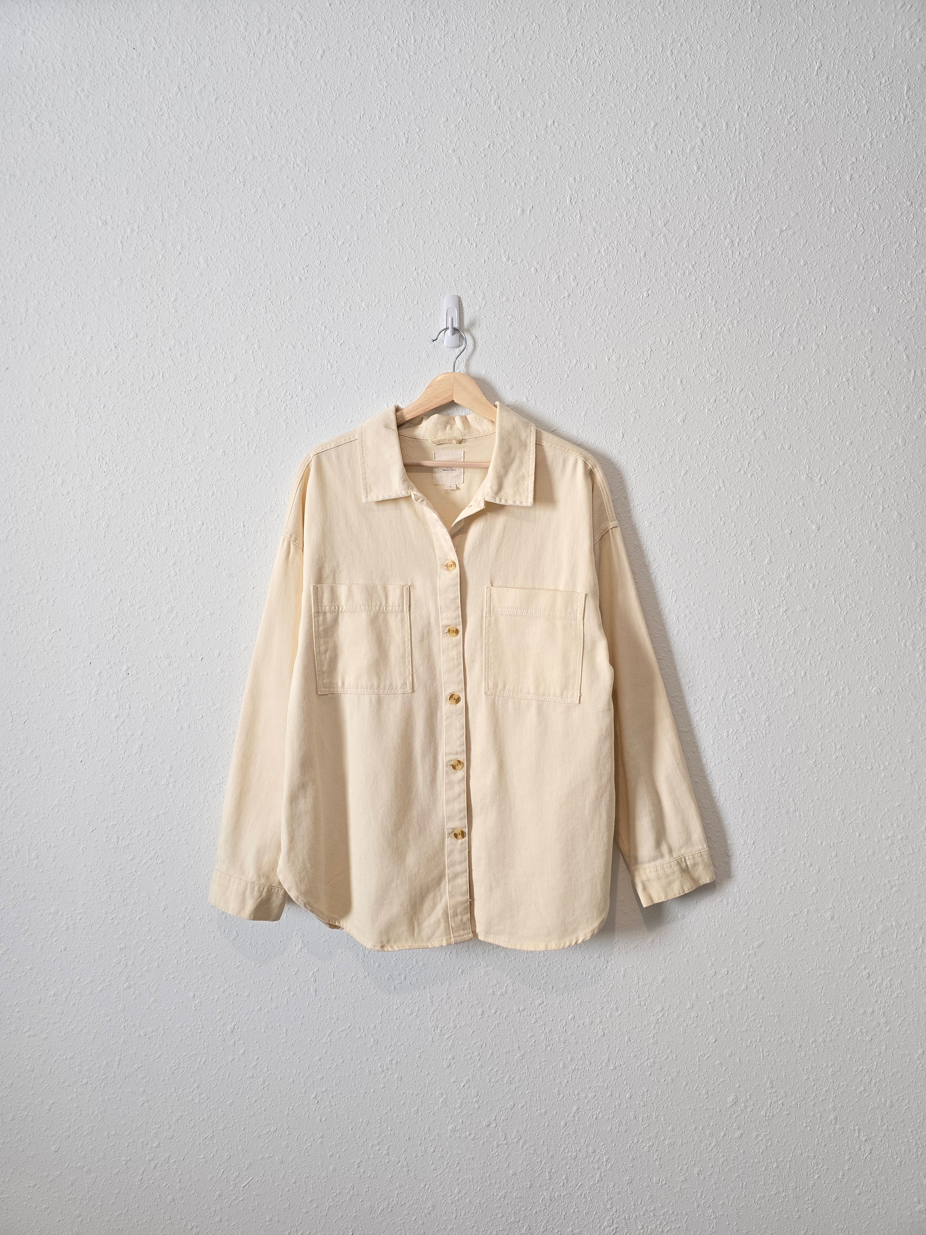 Thread & Supply Ecru Button Up (L)