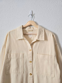 Thread & Supply Ecru Button Up (L)