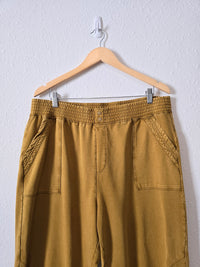 Anthropologie Mustard Joggers (L)