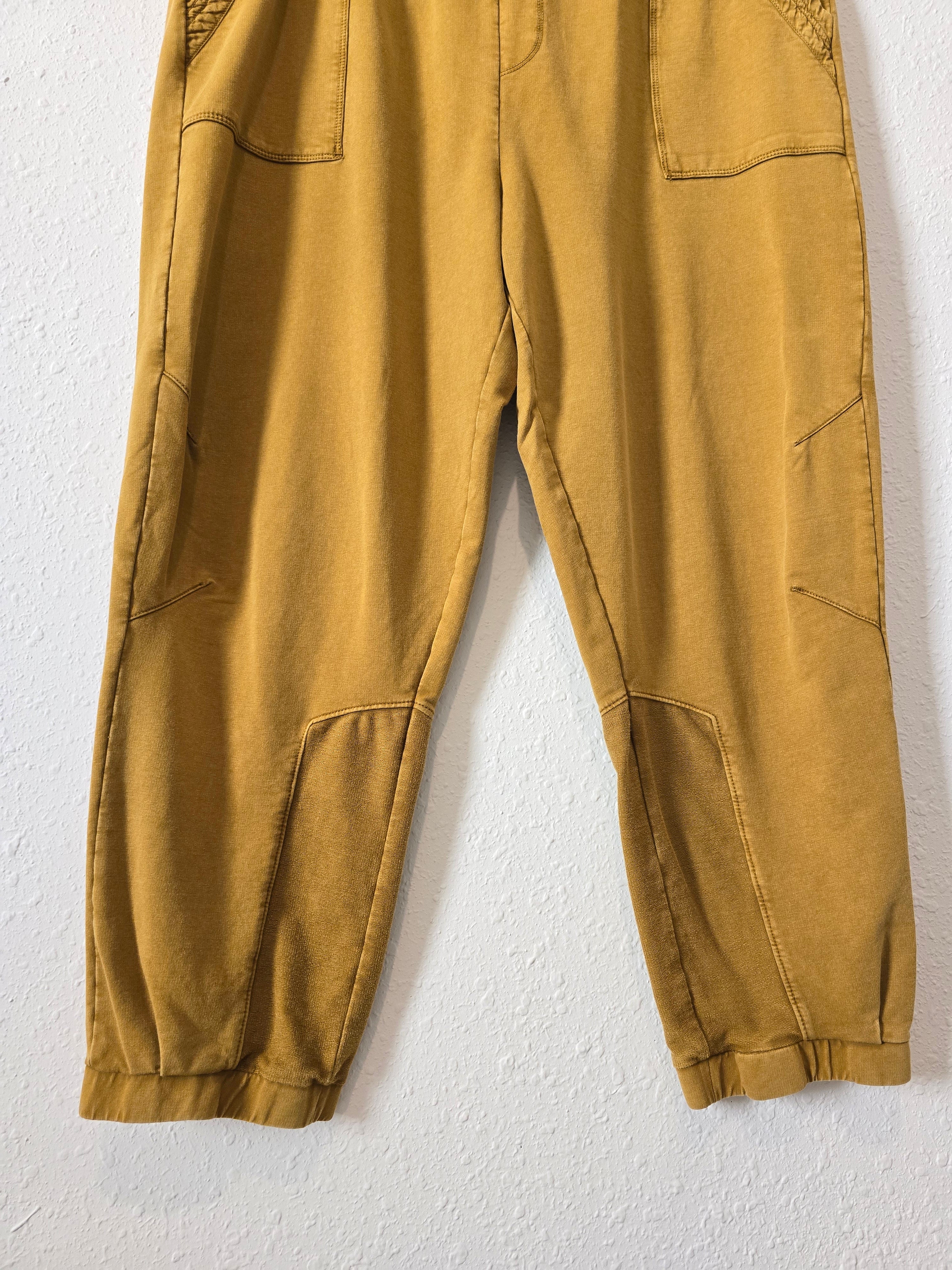 Anthropologie Mustard Joggers (L)