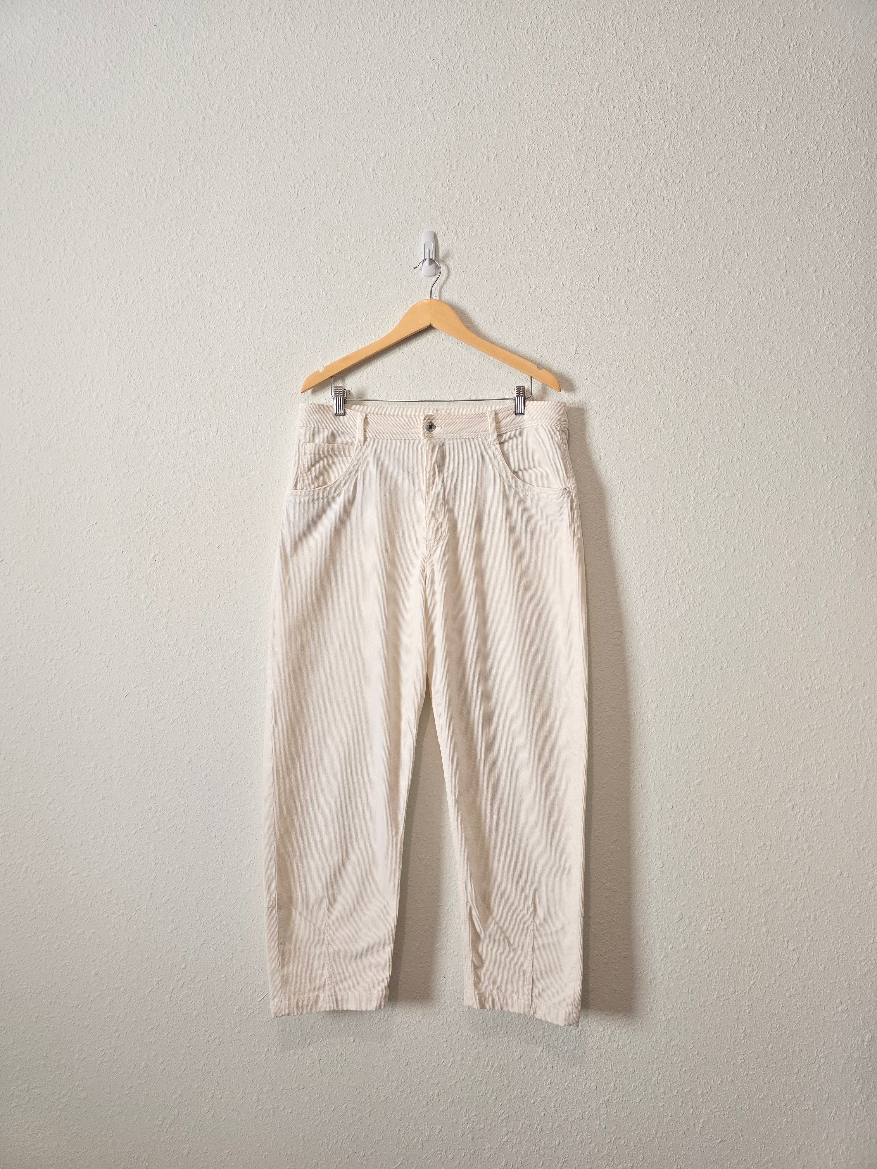 Anthropologie Cream Corduroy Pants (32)