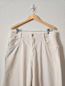 Anthropologie Cream Corduroy Pants (32)