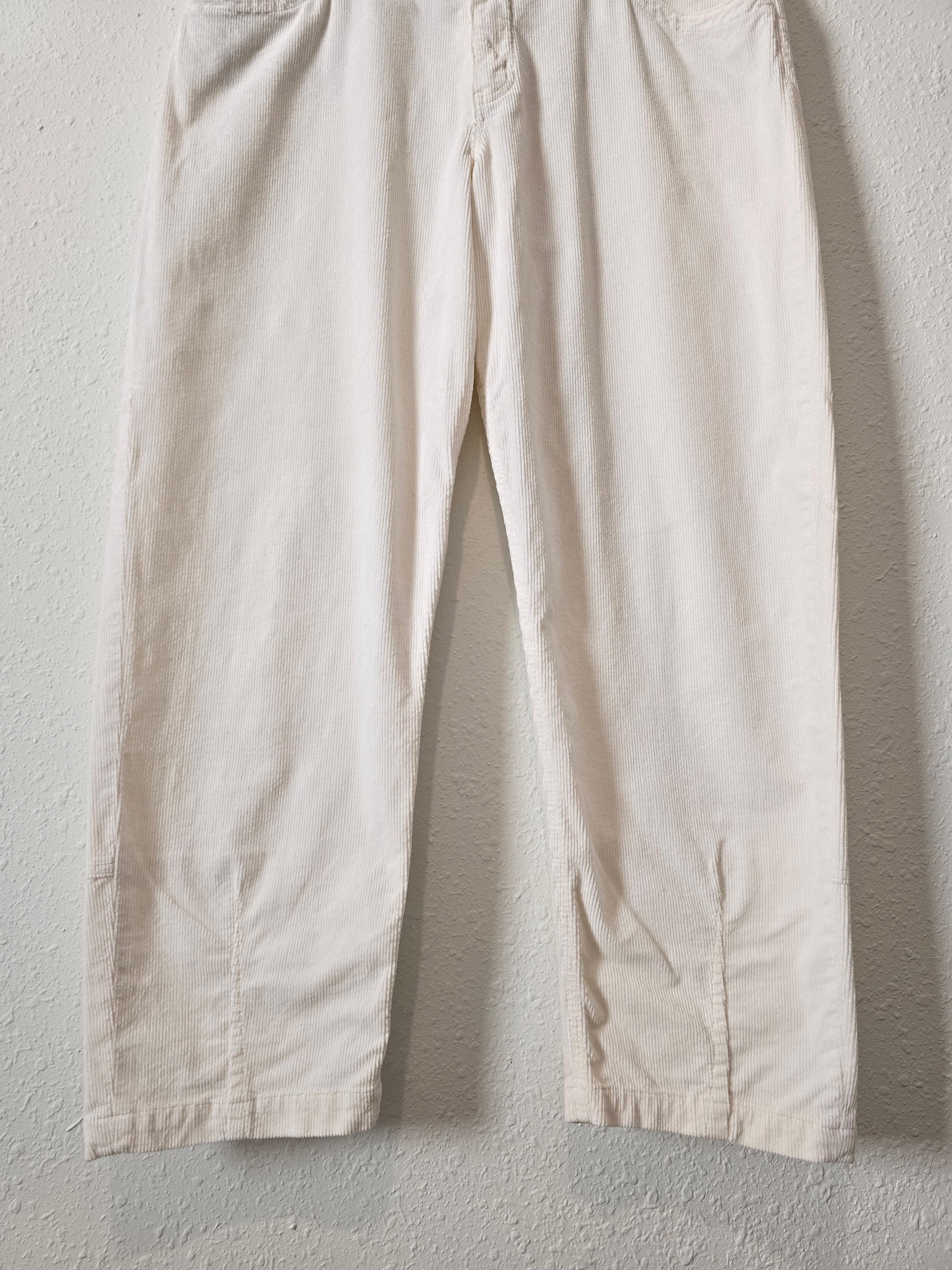 Anthropologie Cream Corduroy Pants (32)