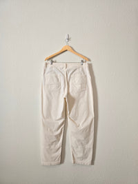 Anthropologie Cream Corduroy Pants (32)