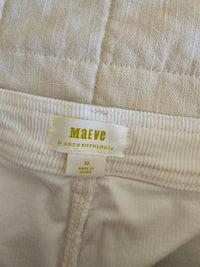 Anthropologie Cream Corduroy Pants (32)