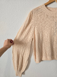 NEW Textured Puff Sleeve Sweater (XL)