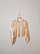 NEW Textured Puff Sleeve Sweater (XL)