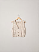 Cable Knit Sweater Vest (XL)