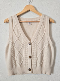 Cable Knit Sweater Vest (XL)