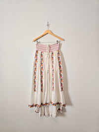 Altar'd State Floral Midi/Maxi Skirt (L)