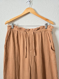 Easel Wide Leg Gauze Pants (L)